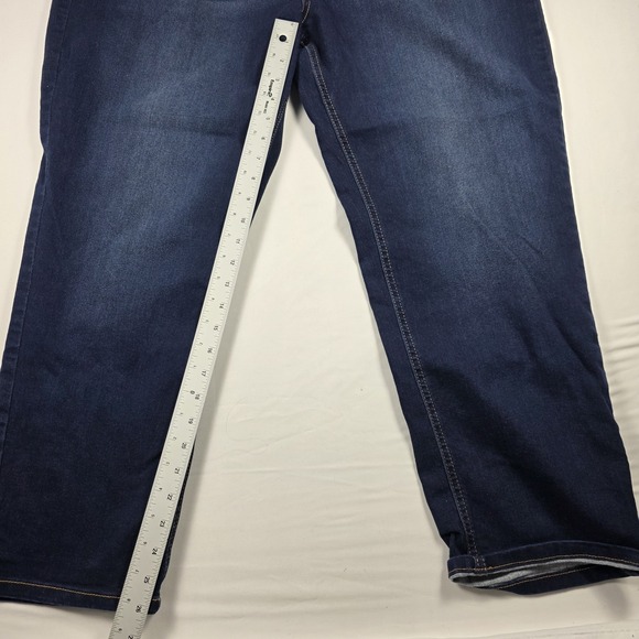 Angels Jeans Womens Size 24W Blue Slim Forever Convertible Dark Wash - Picture 5 of 6